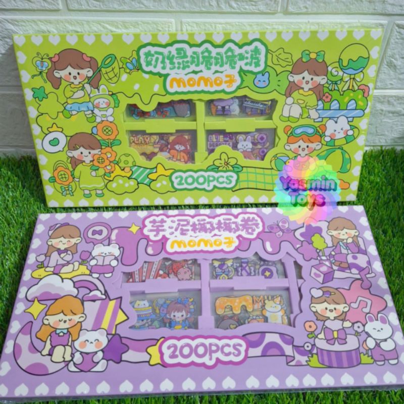 

Mainan stiker momo per pack isi 200pcs