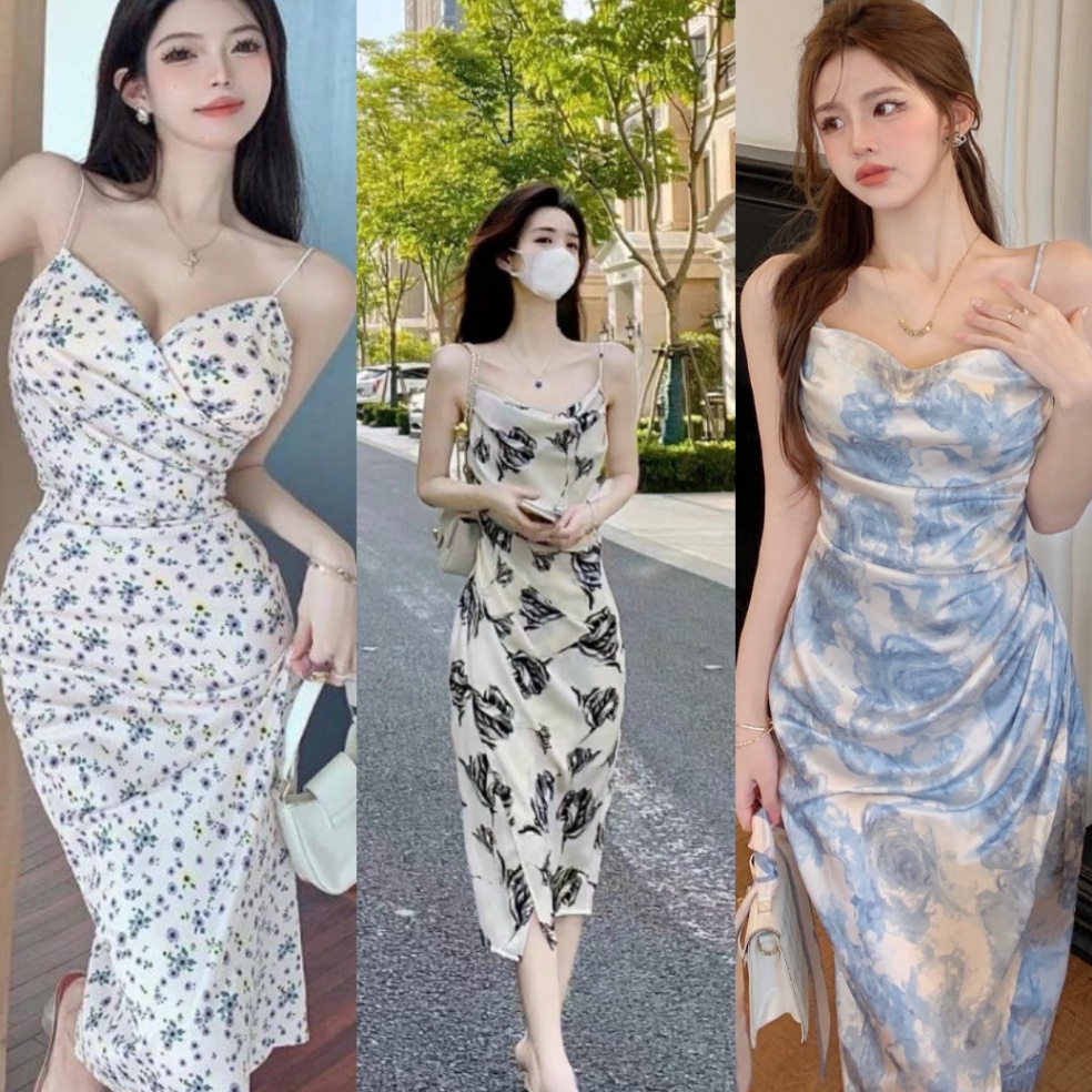 ART S36E  COD  dress panjang wanita gaun wanita One Set Wanita Mezzaluna Longdress