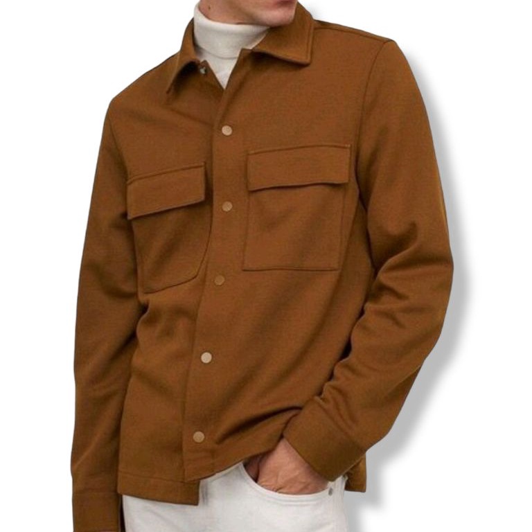 ART V14J Jaket Kemeja Flecee tebal  Jaket Sweater