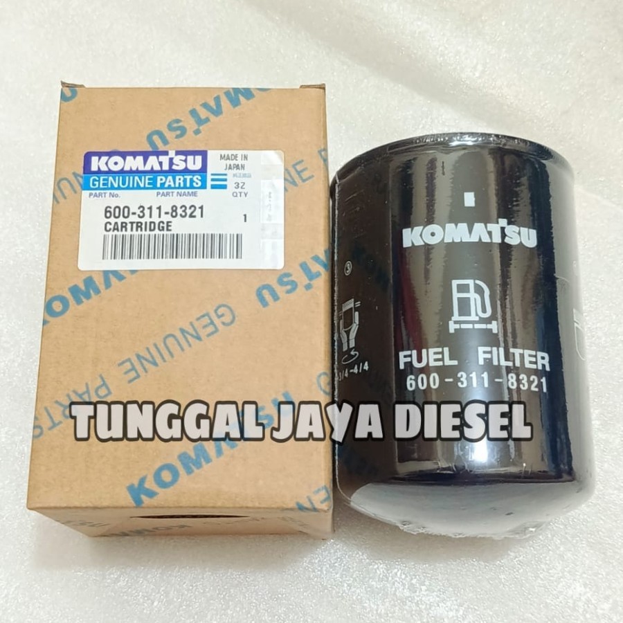 Fuel filter solar cartridge 600-311-8321 / 600 311 8321 / 6003118321 Komatsu