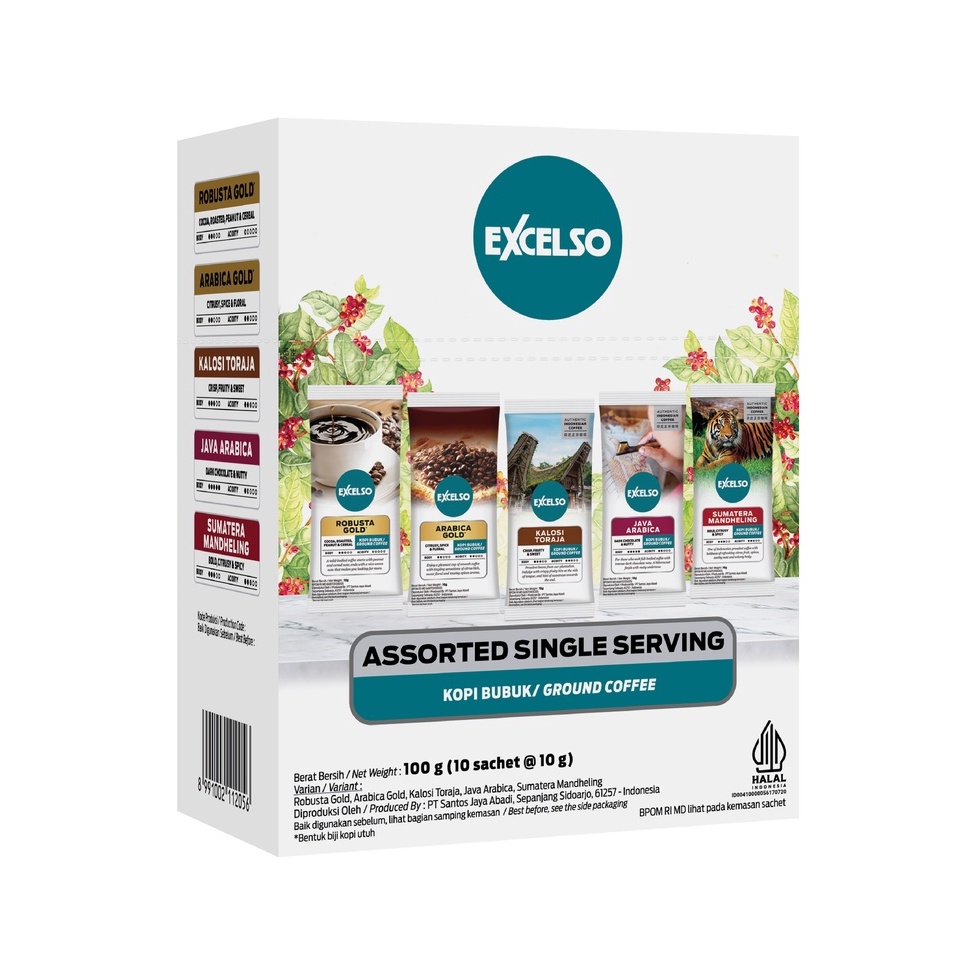 

QNS596 EXCELSO KOPI SINGLE SERVING ASSORTED PACK FOLDING BOX 1SCH X 1GR