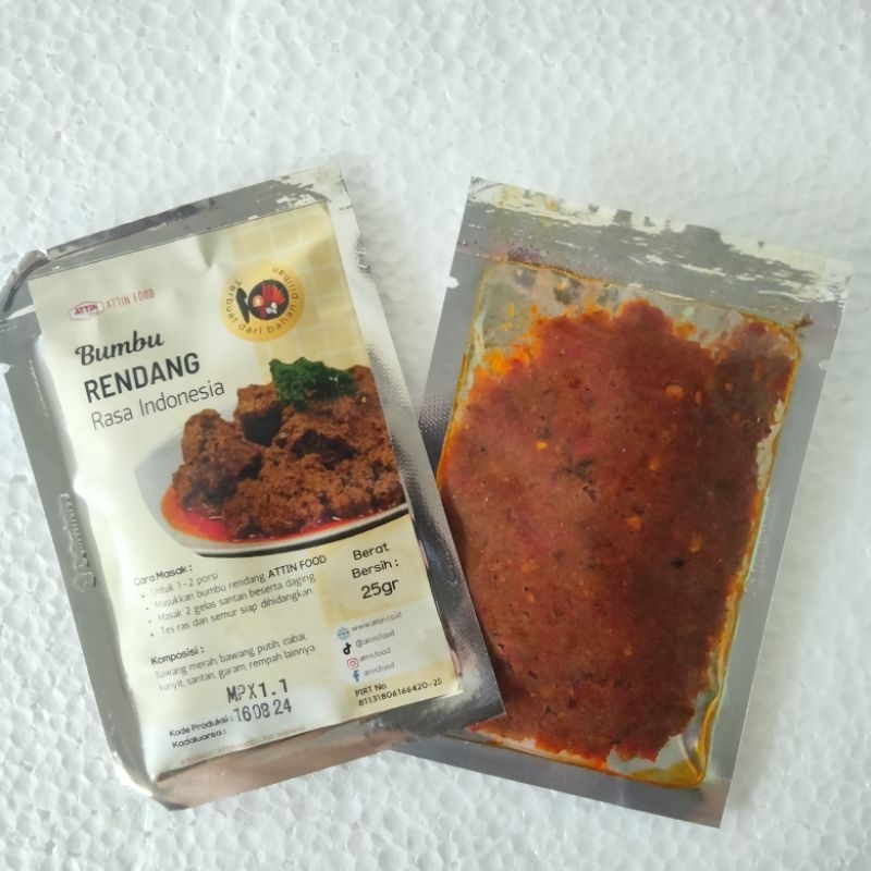 

Bumbu Rendang Siap Pakai ATTIN (25gr)