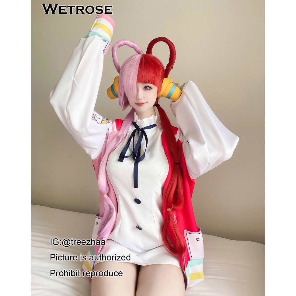 GJQ369 TERBARU WetroseReady stock One Piece Theatrical Edition Red Film Shanks Daughter Uta Cosplay 