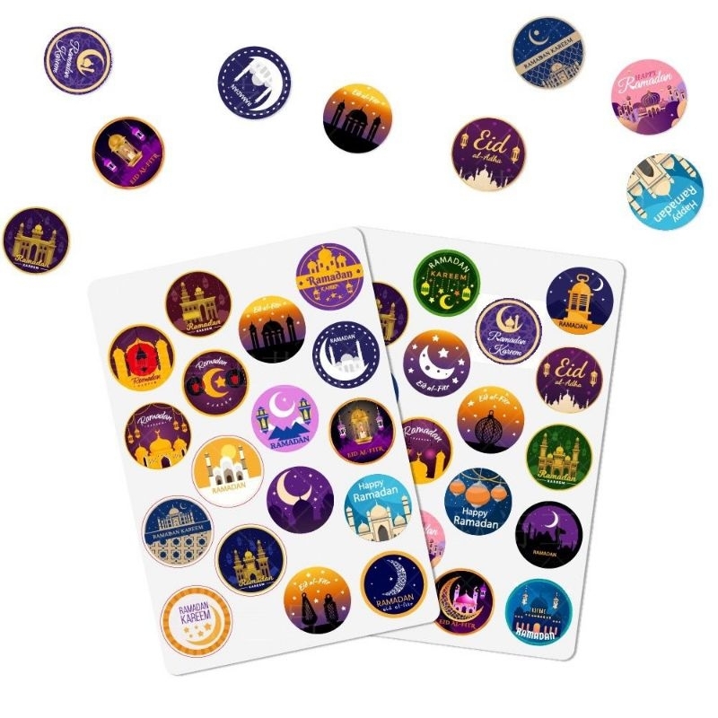 

STICKER PREMIUM LEBARAN IDUL FITRI / STIKER RAMADAN KAREM / STICKER 3.3CM EID