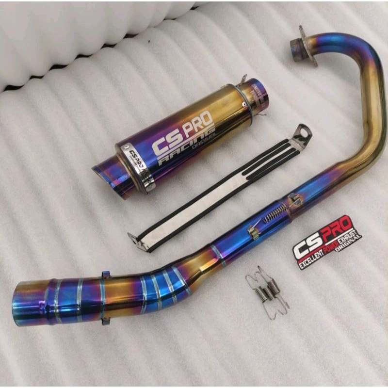 (PROMO) KKnalpot Cs Pro Original Knalpot Racing Vixion / R15 / Cbr 150 / Sonic / Satria fu / Mx King