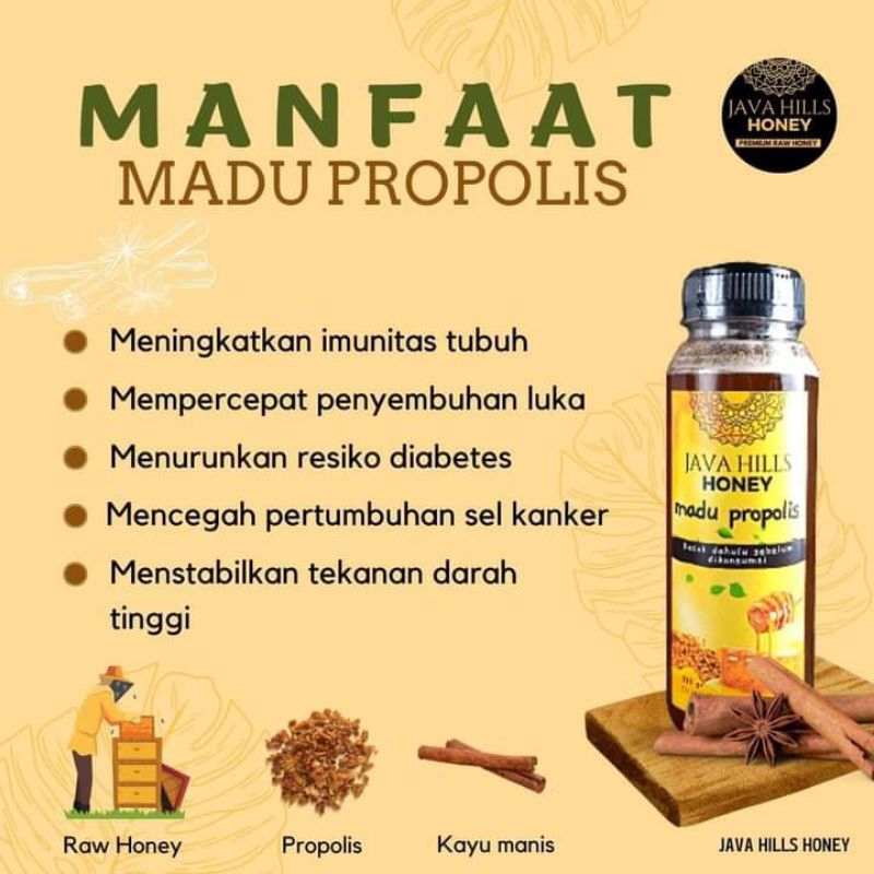 

madu propolis Java hills honey
