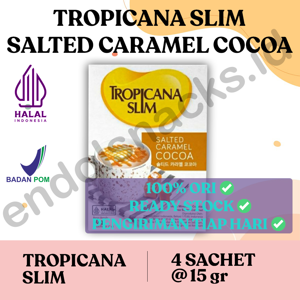 

Tropicana Slim Salted Caramel Cocoa 4 Sachet