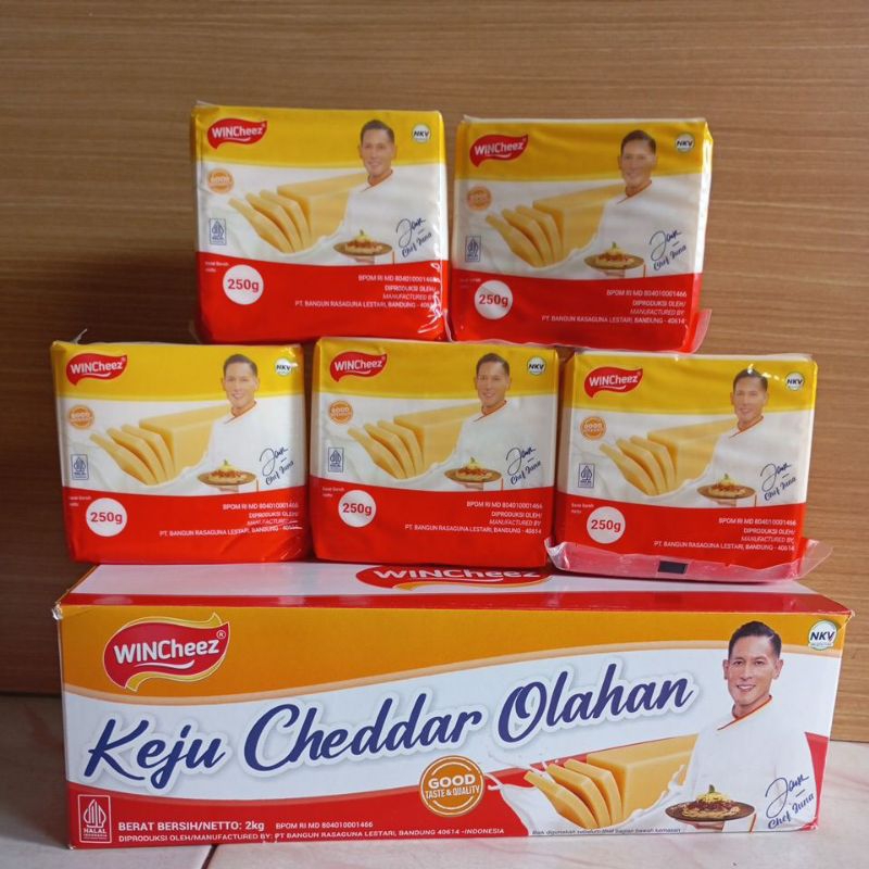 

KEJU WINCheez / keju cheddar 250 gram Kemasan Baru