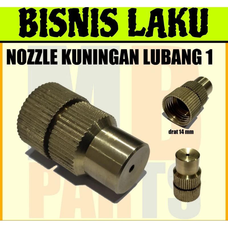 NOZZLE SPUYER KUNINGAN LUBANG 1 IMPORT/Nozzle / Spuyer Stik Sprayer Elektrik Kuningan Lubang 1