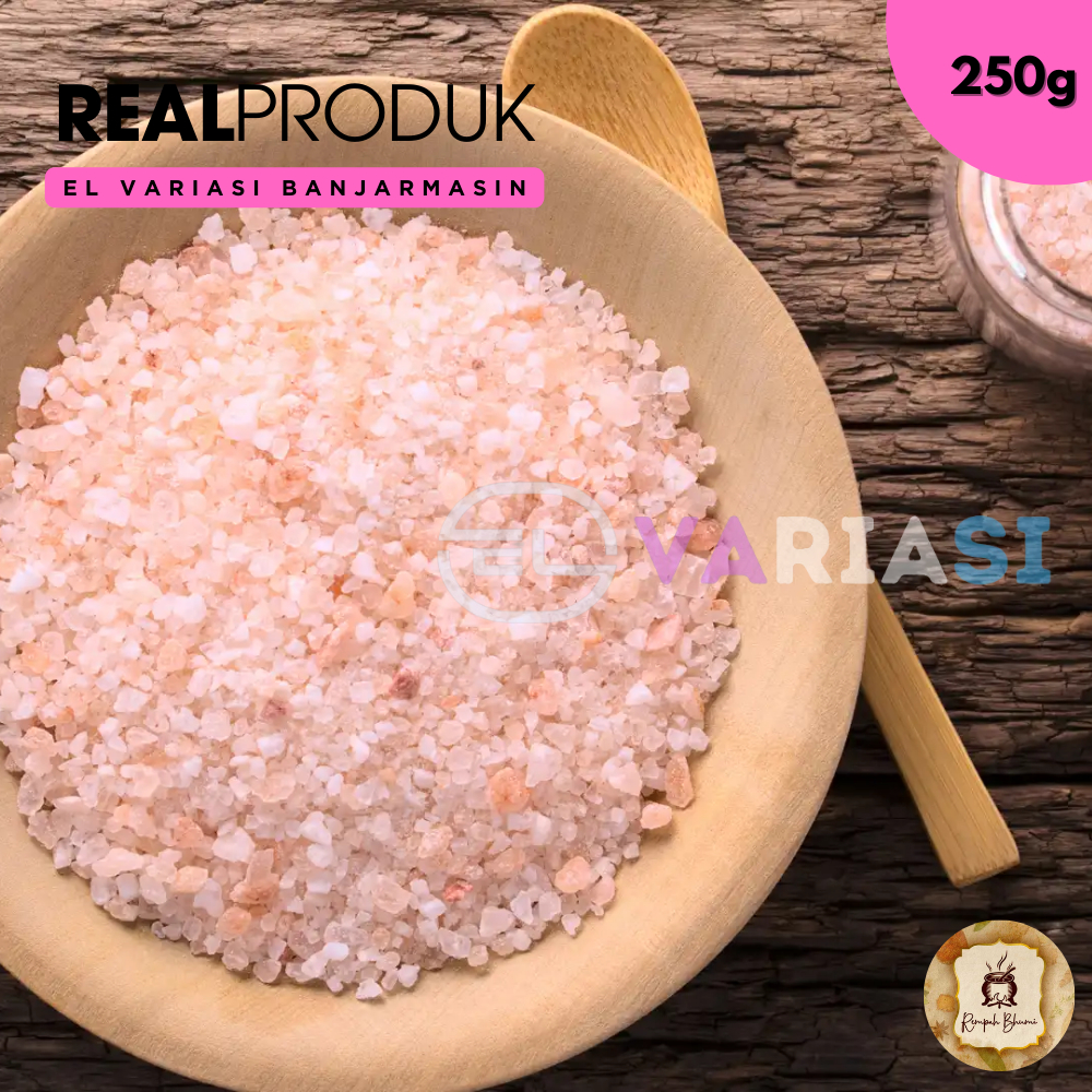 

250g || Garam Himalaya Premium Organic Original 100% Natural | Himsalt Organik Himalayan Pink Salt Pure Murni Sea Salt Rock Salt By. EL Variasi