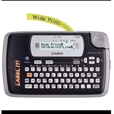 

LABEL PRINTER CASIO KL 120/EZ LABEL PRINTER CASIO KL 120/READY STOK/ORIGINAL