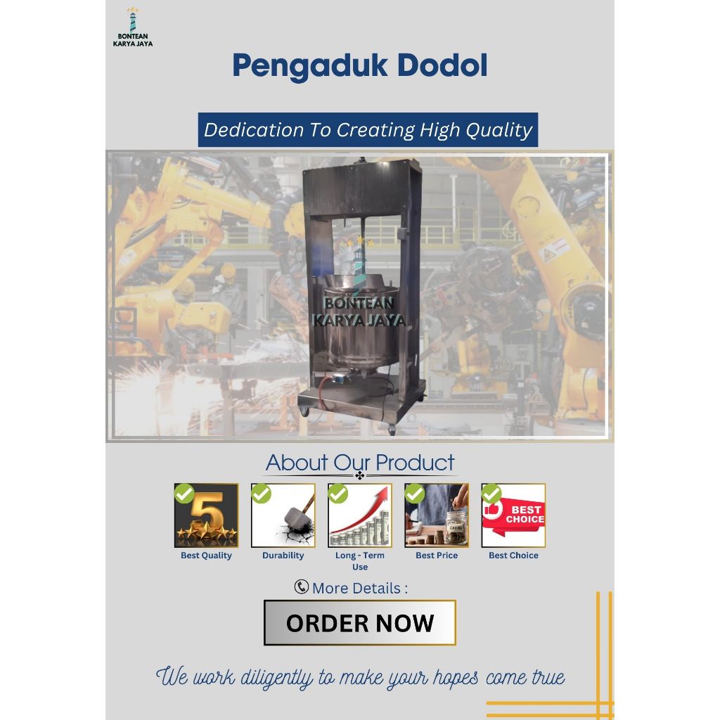 Mesin Memasak Dodol - Mesin Pengaduk Dodol