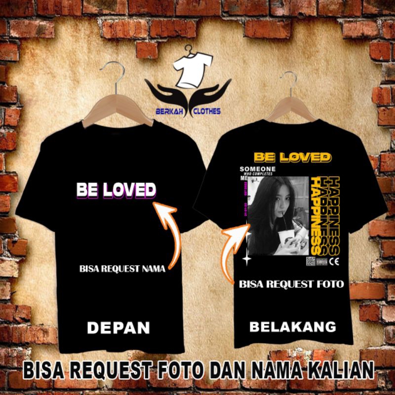 Kaos Custom Foto Aesthetic / Kaos Sablon Satuan / Kaos Sablon Digital DTF