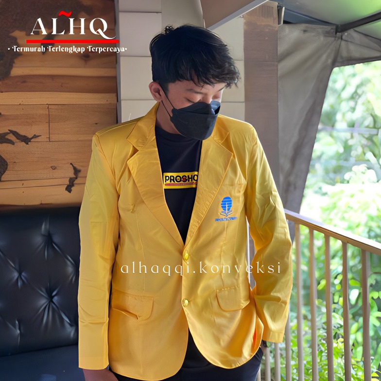 ART M39H JAS KANCING LOGO ALMAMATER UNIVERSITAS TERBUKA jas ut Full furingKancing logo di lengan