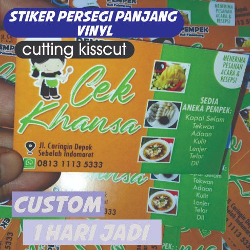 

CETAK STIKER LABEL PERSEGI PANJANG BAHAN ANTI AIR VINYL/CETAK STIKER KEMASAN MAKANAN MINUMAN SNACK TERMURAH/CETAK STIKER CUSTOM ANTI AIR