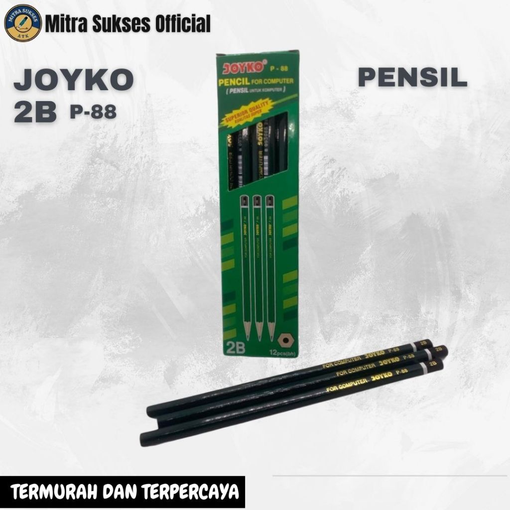 

PENSIL 2B JOYKO P-88 1PACK (12pcs) PASTI LEBIH MURAH