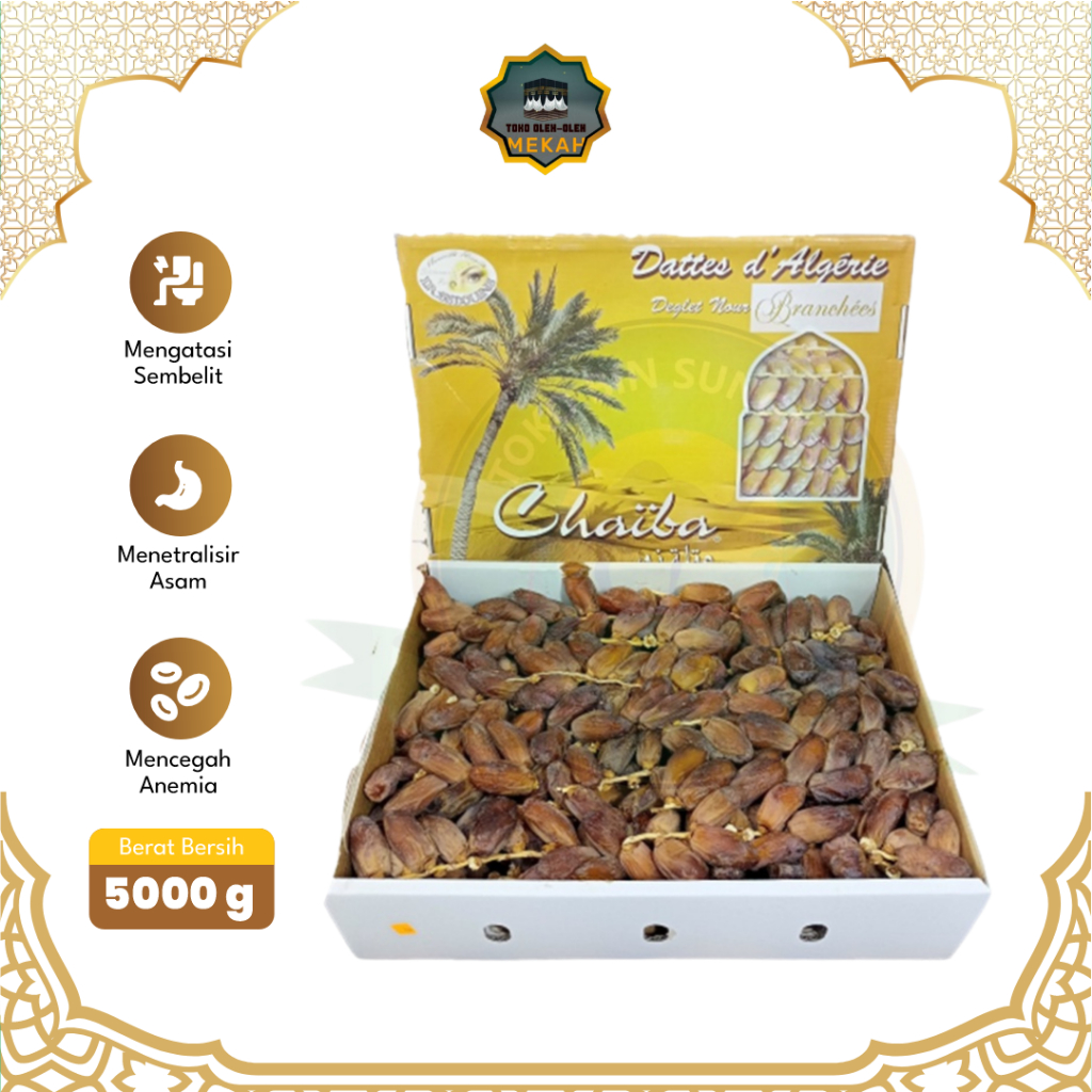 

Kurma Tunisia Tangkai Premium Dates Sapphire 5Kg Oleh Oleh Haji Souvenir Umroh 100% Original