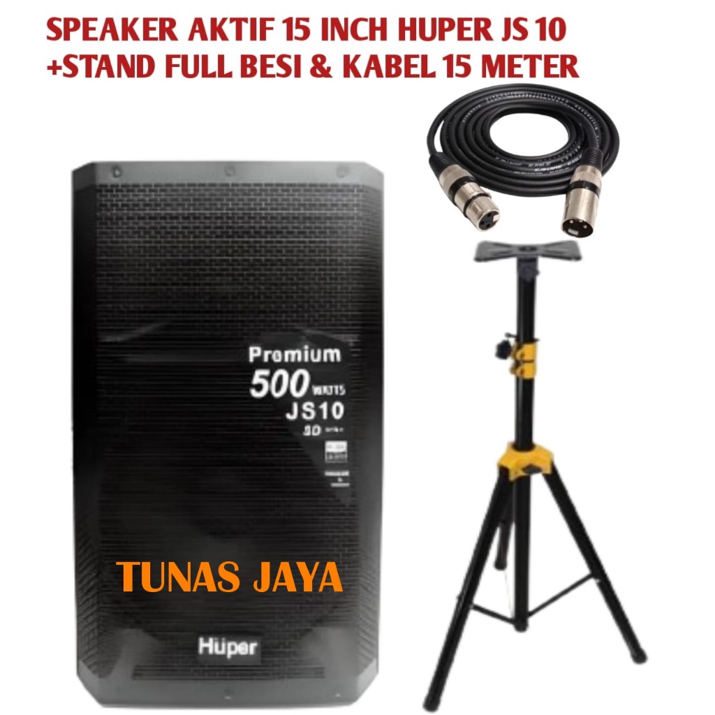 paket Speaker Aktif Huper Premium Js10 500watt Huper Js 10 ORIGINAL