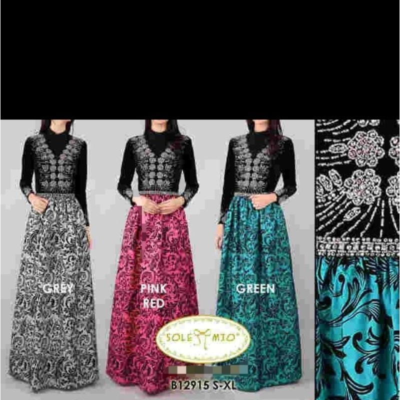 SALE gamis dewasa SOLEMIO B12915