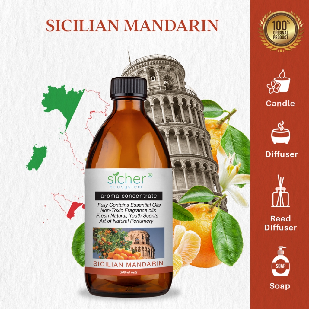 Sicher Fragrance Oil Sicilian Mandarin 500ml