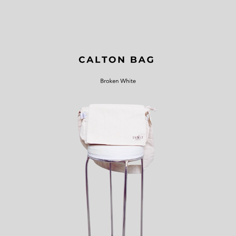 Calton Bag broken white/tas slempang/sling bag unisex/tas pria wanita