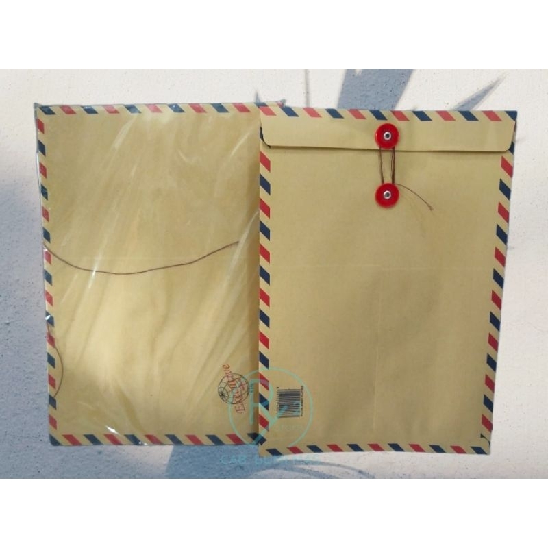 

(1 PACK) AMPLOP COKLAT TALI/AIR MAIL EXECUTIVE 311 PACK