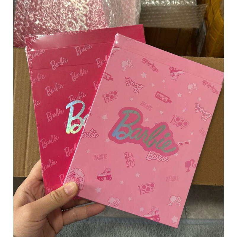 Jastipbecca kaca lipat cermin berdiri stand mirror barbie miniso x barbie