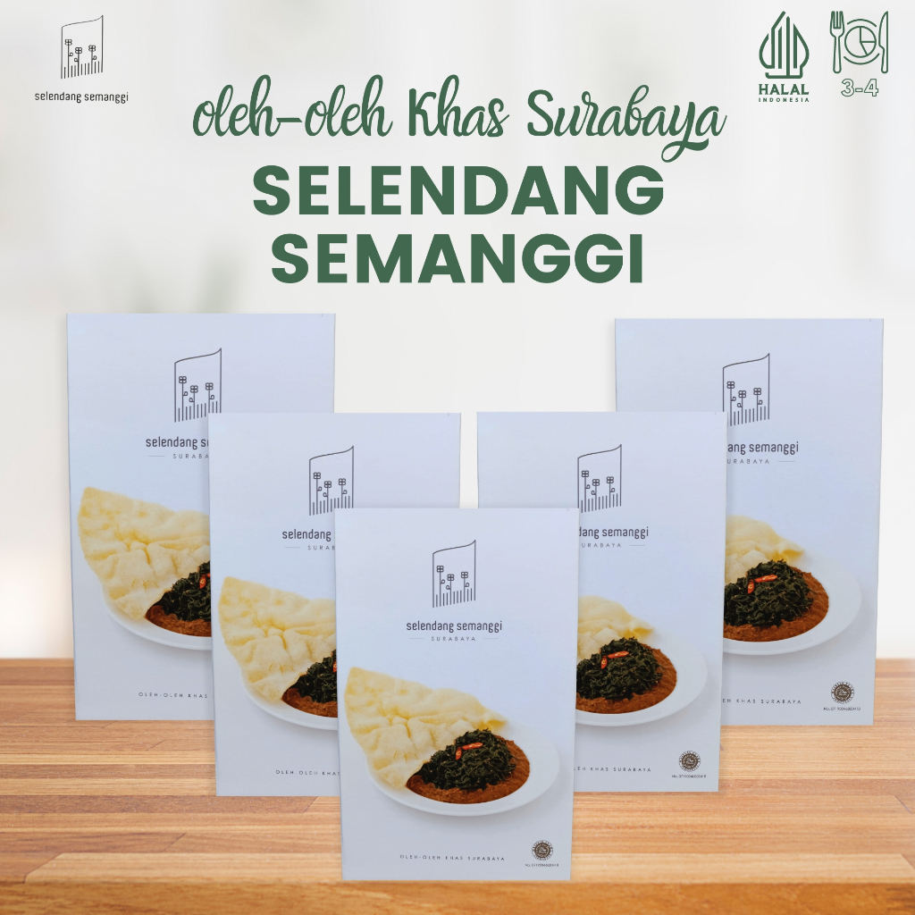 

Paket 5 Selendang semanggi - pecel semanggi oleh-oleh makanan khas surabaya