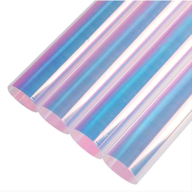 

Hologram Flower Wrapping Paper Waterproof Paper Kertas Hologram Bening Buket Bunga Korean Wrapping Florist Material Hand Bouquet Kertas Bunga