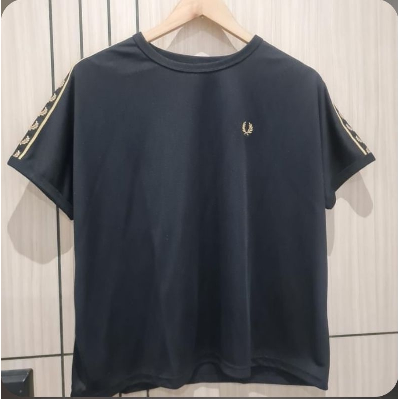 Fred Perry Boxy Taped Ringer Women Tshirt