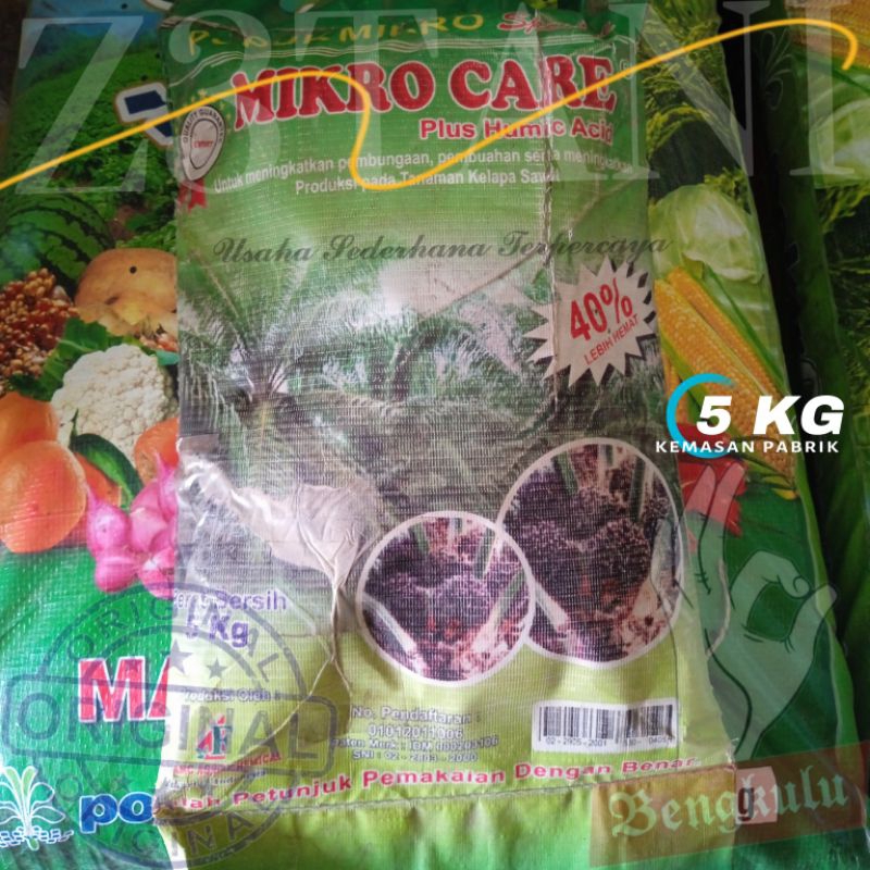 MIKRO CARE 5 Kg - Plus Humic Acid - Pupuk Mikro Spesial Pohon Sawit