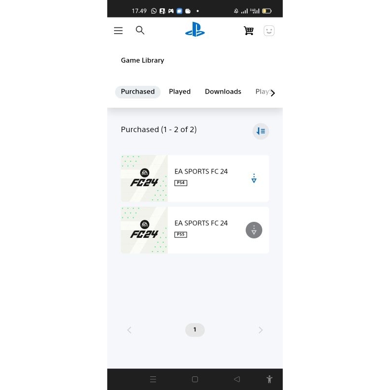 Akun Game Digital EA SPORTS FC™ 24 PS4 & PS5 Full Access