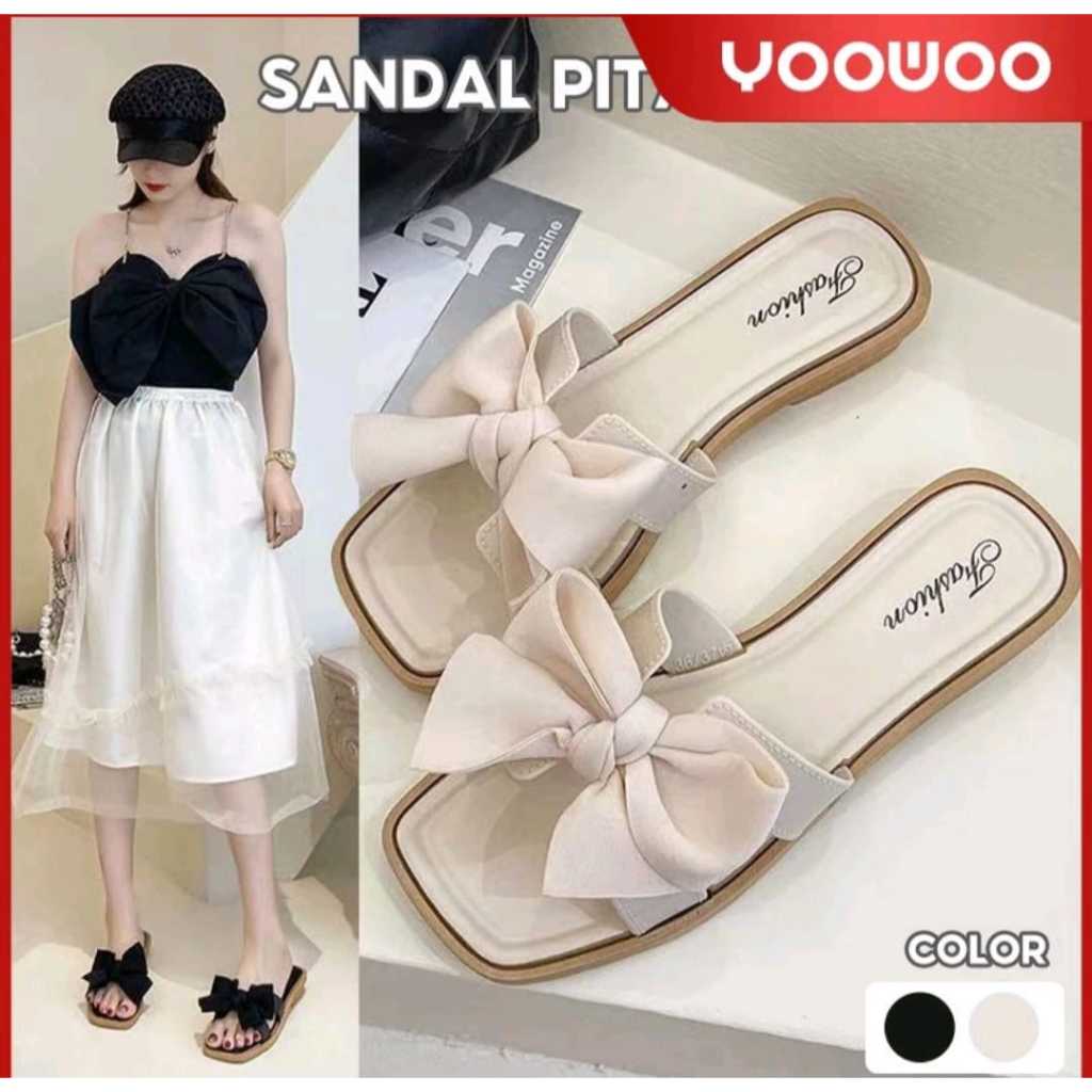 sandal korea / sandal wedges baru /Sandal Wanita /Fashion Korea Import