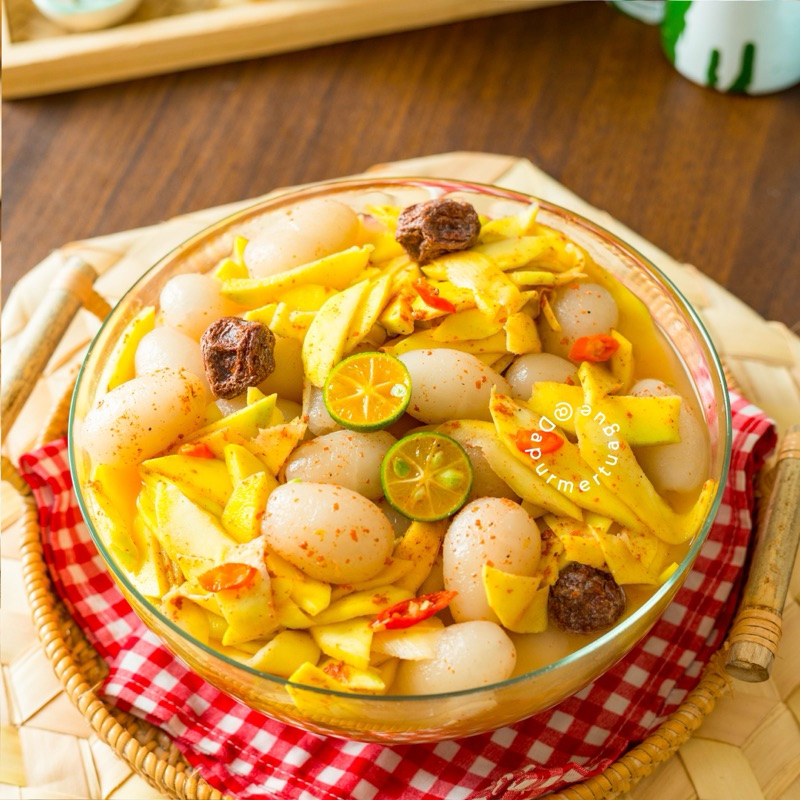 

ASINAN MANGGA MIX RAMBUTAN KIAMBOY 1800gr / ASINAN MANGGA KIAMBOY / ASINAN RABUTAN KIAMBOY / ASINAN KIAMBOY ENAK