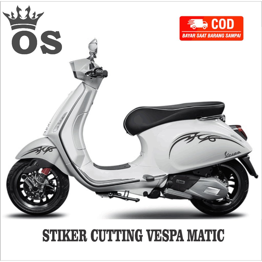 STICKER CUTTING VESPA MATIC SPRINT / MTF 7 /STRIPING VESPA MATIC TERBARU/ STIKER /STICKER /STIKER VA
