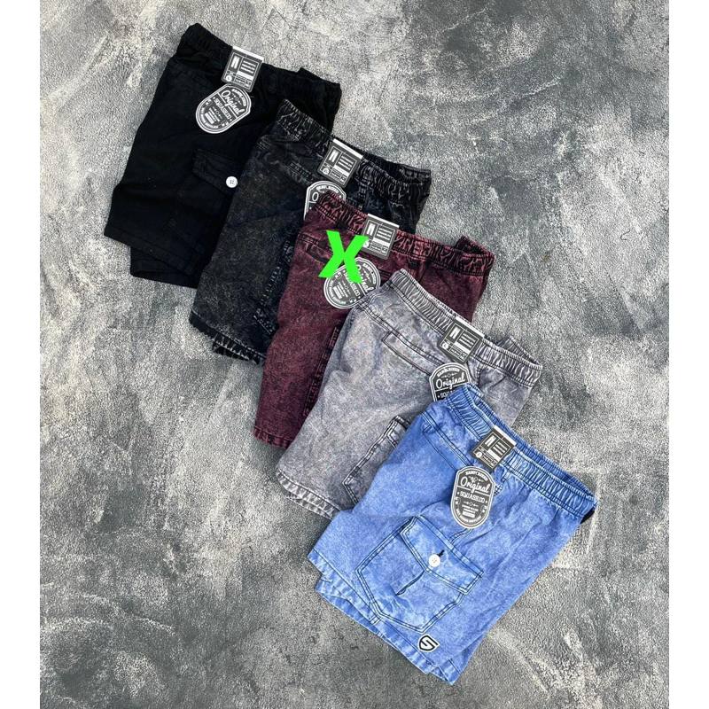 Celana Cargo Pendek Pria / Celana Kolor Cargo / Celana Cargo Pria