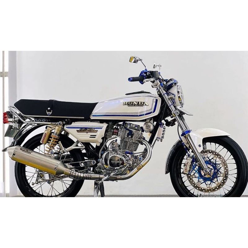 STRIPING STIKER LIS VARIASI GL 100 PUTIH