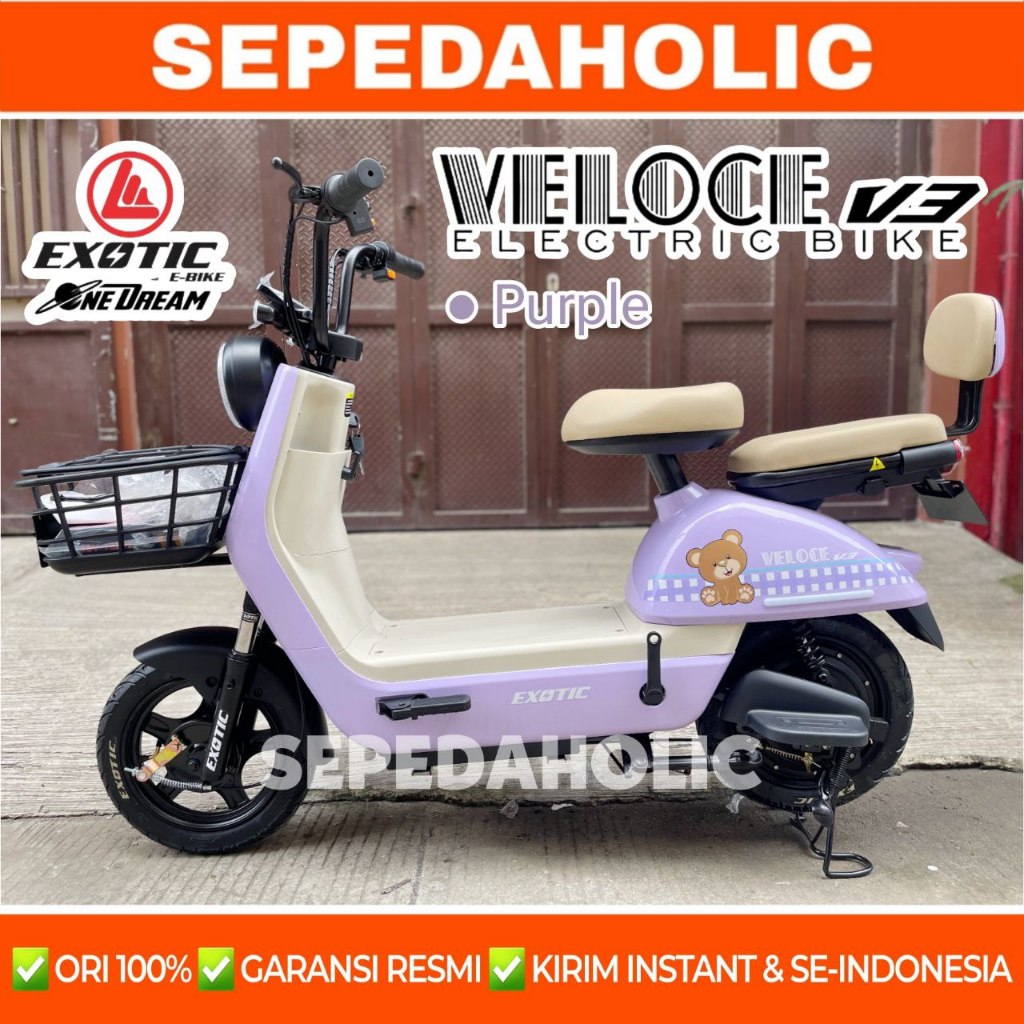 Sepeda Listrik EXOTIC VELOCE V3 / FASTRON SLX 6.0 / VALERO RX 5.0 6.0 500 Watt Electric Bike BY PACI