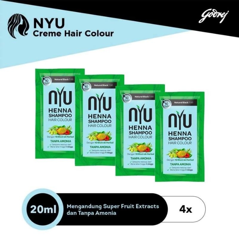 NYU HENNA SHAMPO HAIR COLOR