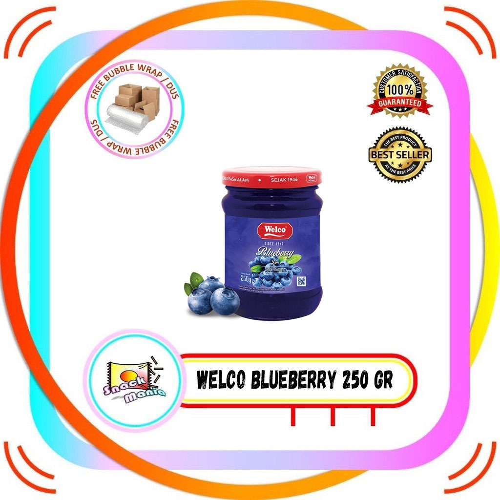 

Welco Selai Blueberry Jam ~ 250 gr Bluberri
