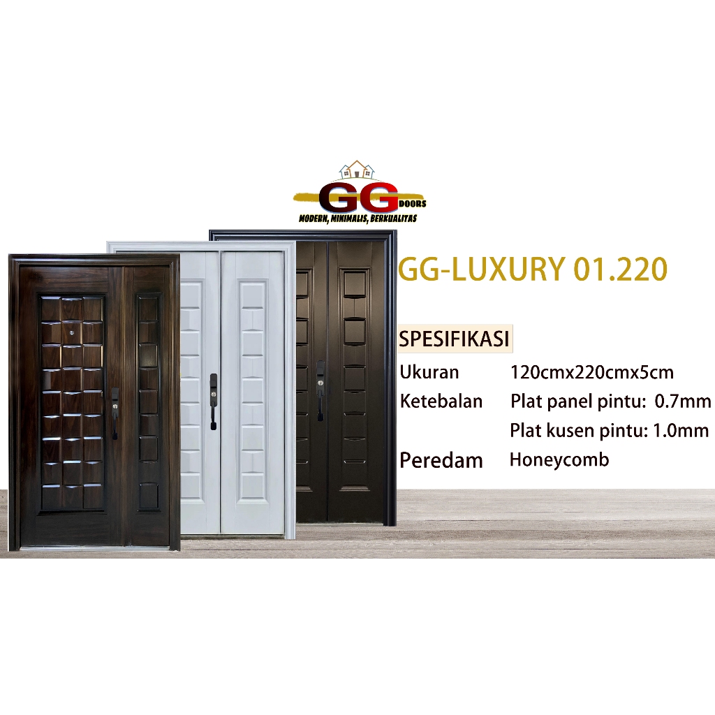 Pintu utama baja GG-LUXURY 01.220