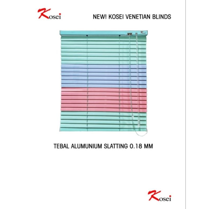 Venetian - Horizontal Blind - Tirai Alumunium Kosei by Sharp Point