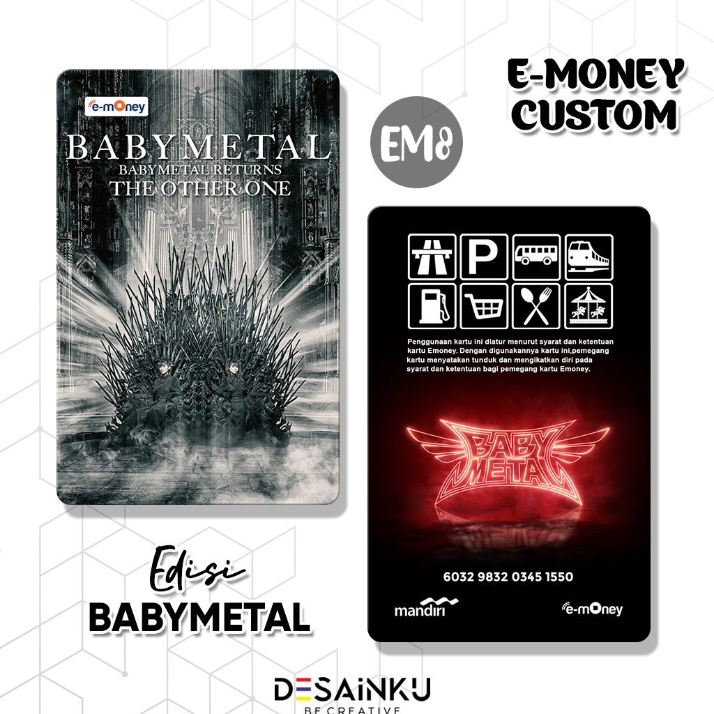 READY STOCK EMONEY BABYMETAL WORLD TOUR ASIA / FLAZZ / TAPCASH / BRIZZI