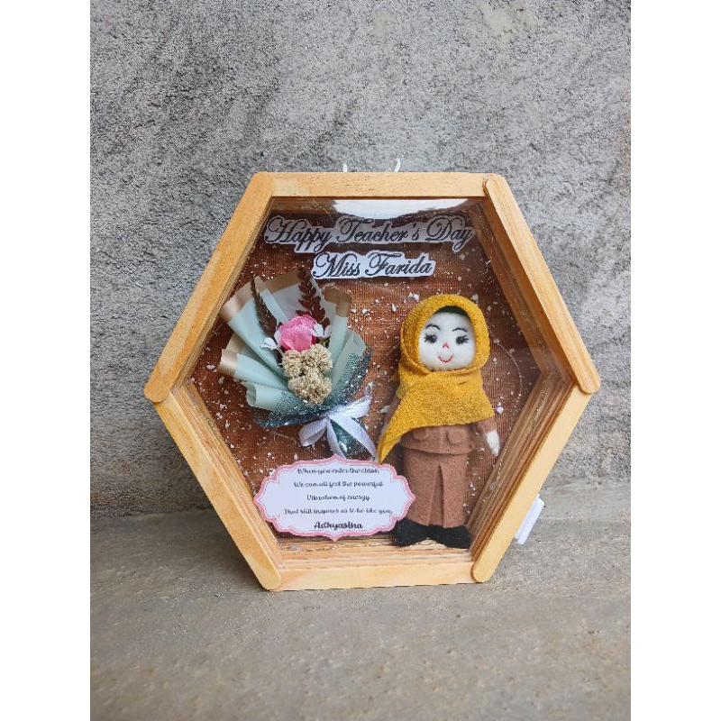 Frame Hexagonal Stik Es Krim