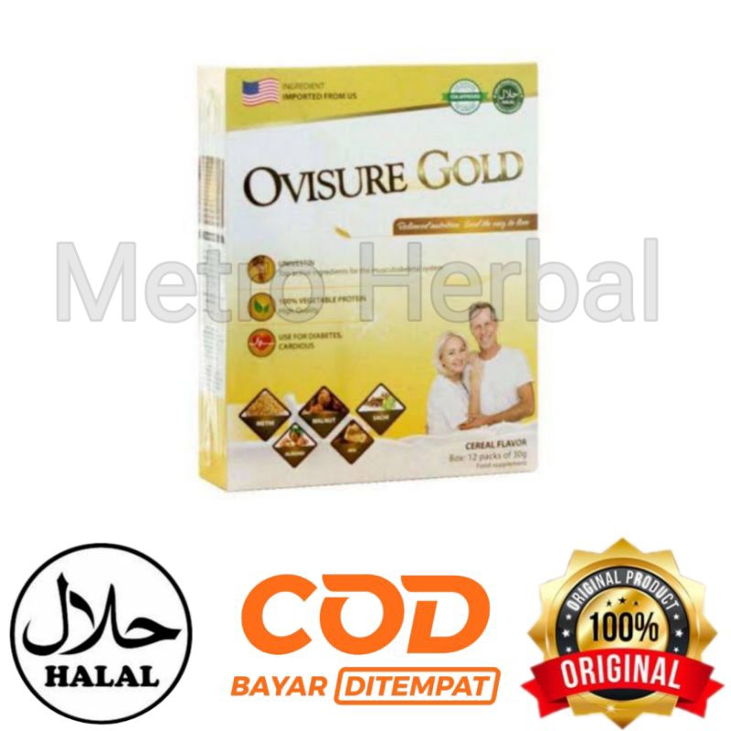 

METRO HERBAL - Ovisure Gold Usa Susu Sendi Dan Tulang 100% Asli Original BPOM @12 Sachet