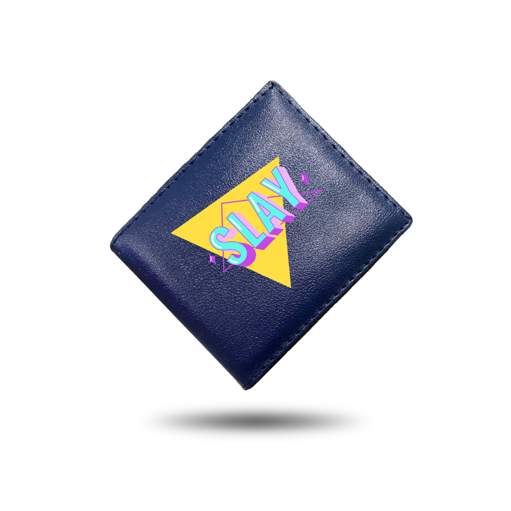 Wallet Dompet cowok Bahan Kulit sintetis pu miniso Slay