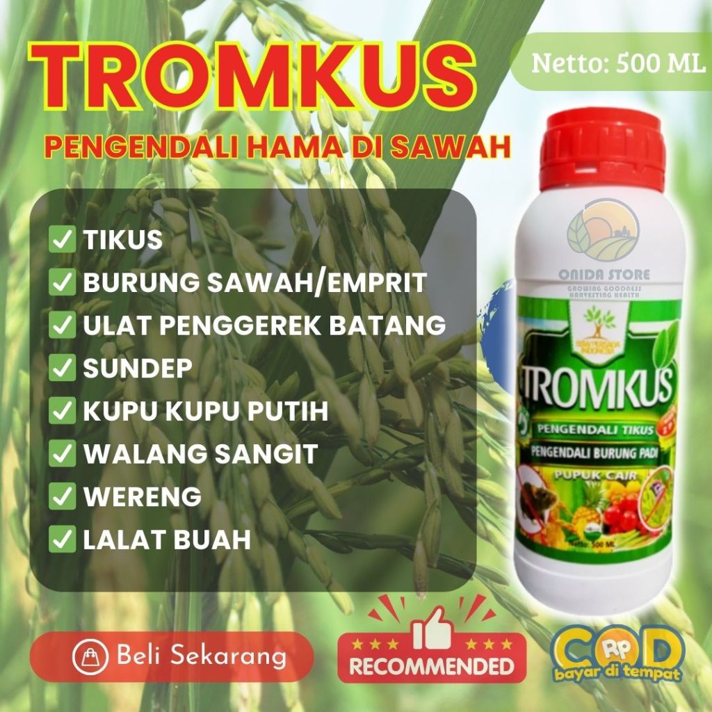TROMKUS PENGENDALI HAMA BURUNG DAN TIKUS, WERENG, WALANGSANGIT, ULAT, LALAT BUAH, SUNDEP, KUPU-KUPU 