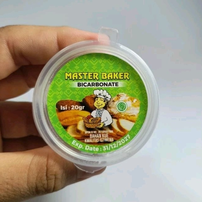 

Sodium bicarbonate food grade 20gr Master Baker untuk pengembang kue dan pembersih pakaian natrium bikarbonat soda karbonat bikarbonat karbonate