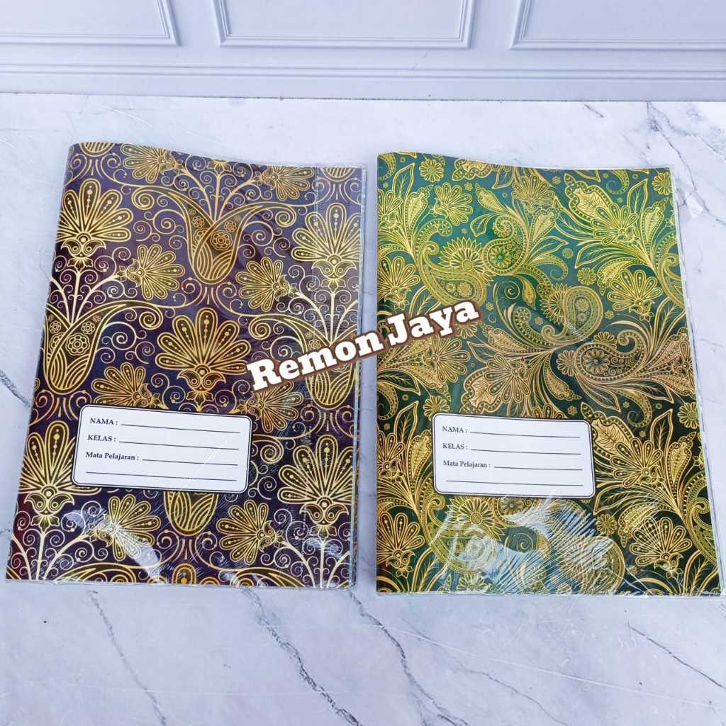 

ISI 20 PCS Kertas Sampul Buku Tulis Kwarto Motif Batik [1 Pack - 20 Lembar] (SIDU) 180 GR