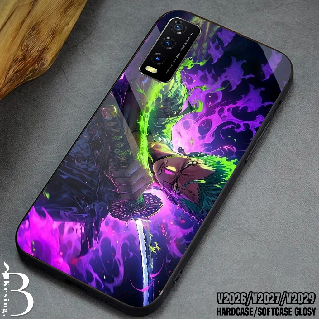 Case VIVO V2029 / V2026 / V2027 - Casing Hp VIVO V2029 / V2026 / V2027 Motif Roronoa Zoro - Silikon 